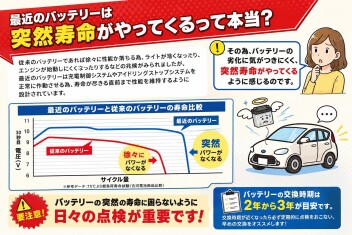 最近のバッテリーは「突然ダメになる」って本当？
